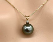ネックレス・ペンダント roaju PEARL POINT NECKLACE 5BNY849 Teardrop Baroque Pearl Pendant Necklace, 9-12mm, 4A – PERLVOYA