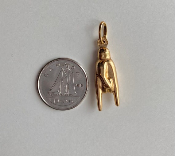 Gold italian hand charm new arrivals