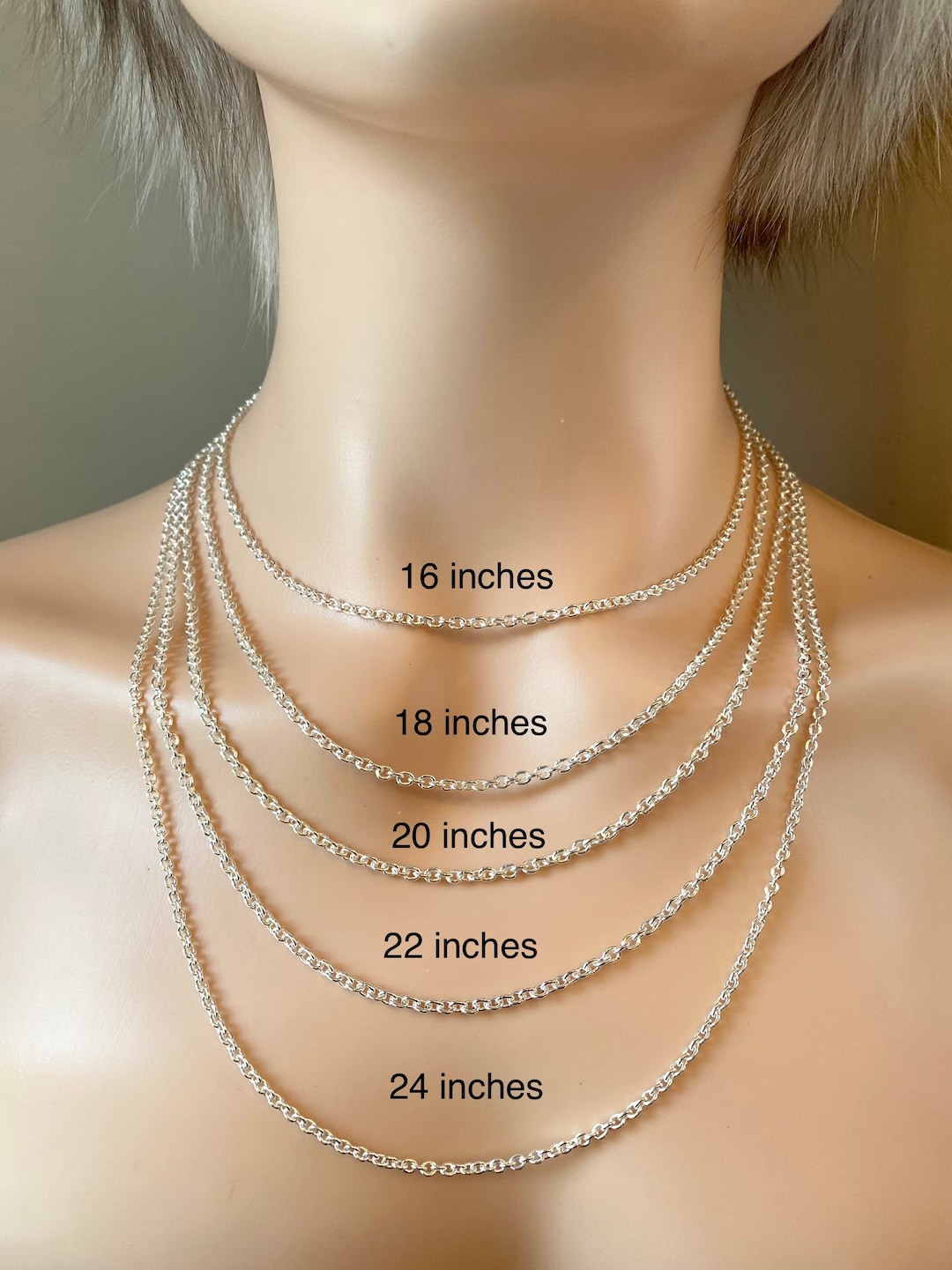 Collar Largo De Cadena De Plata De Ley Para Hombre, Collar De Cadena Para Mujer Para Colgantes, Cadena De Bola De 2,5 Mm, 28 Pulgadas, 65 Cm