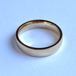 Herentrouwringen, 10 kt massief gouden trouwring, klassieke uniseks trouwring, massieve zware ring, comfortabele pasvorm trouwring