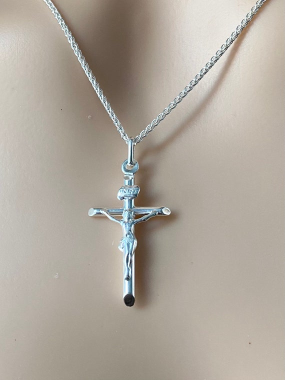 Colgante Plata De Ley Bañado Oro Cruz Especial Comunión