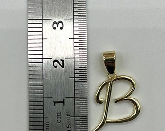 Ciondolo in acciaio lettera B con collana