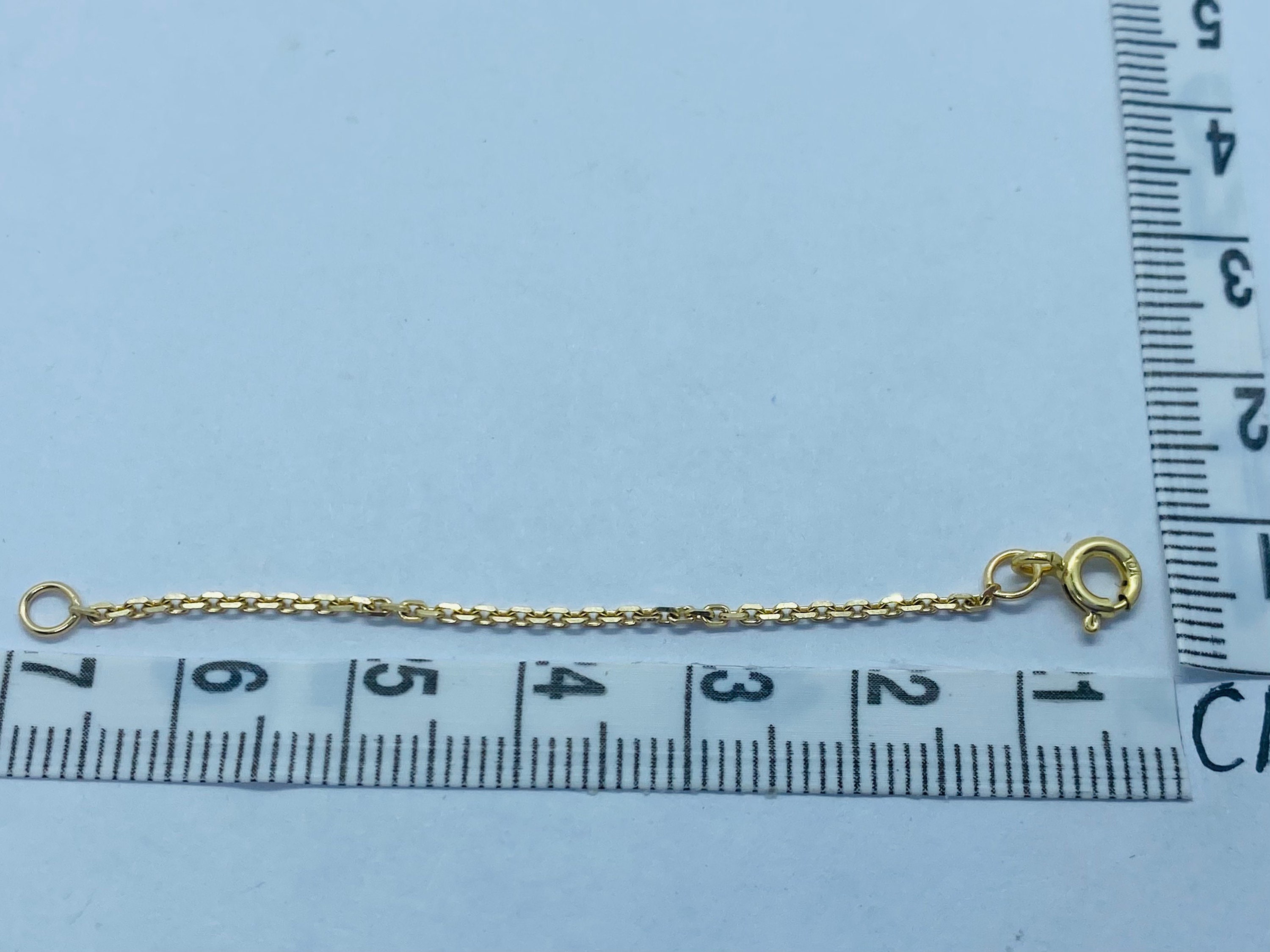 Gold Chain Extender 10K Solid Gold Necklace Extender Etsy