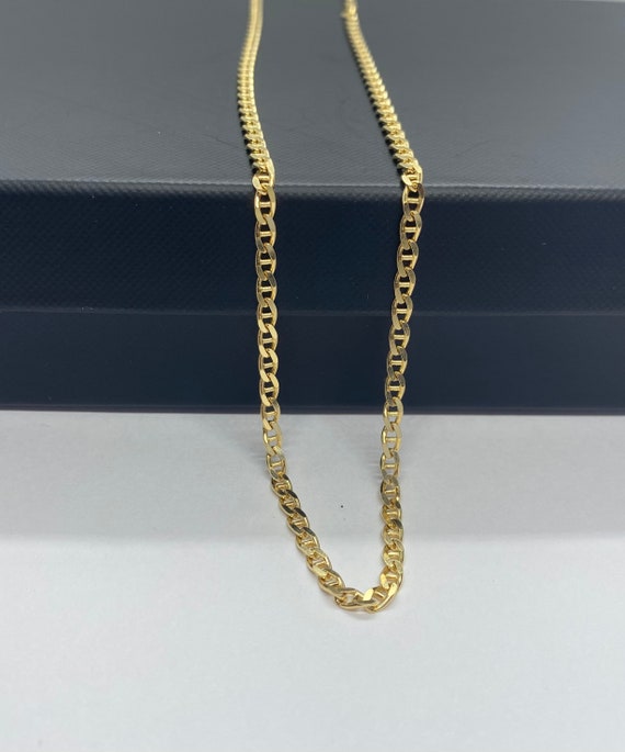 Cadena de de oro 24 MM 14K oro italiano sólido collar - Etsy México