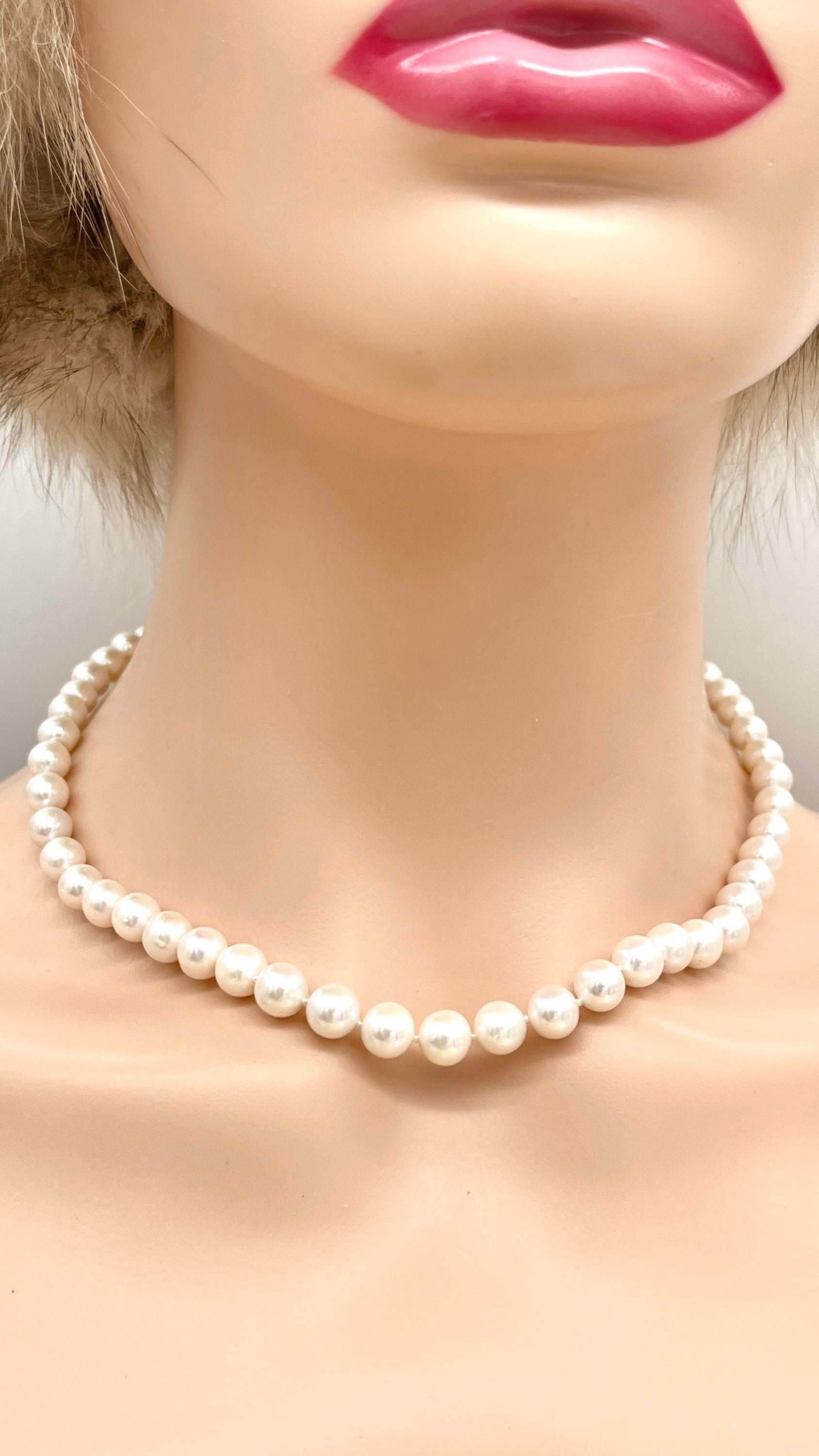 ★LOVE ME MONSTER★ Essential Pearl Necklace 8mm ☆LOVE ME MONSTER☆ Essential Pearl Necklace 8mm