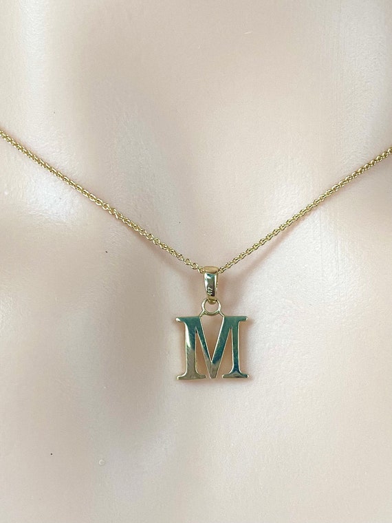 Initial Letter M Sterling Silver by Lucina K / Artist Lori Strickland