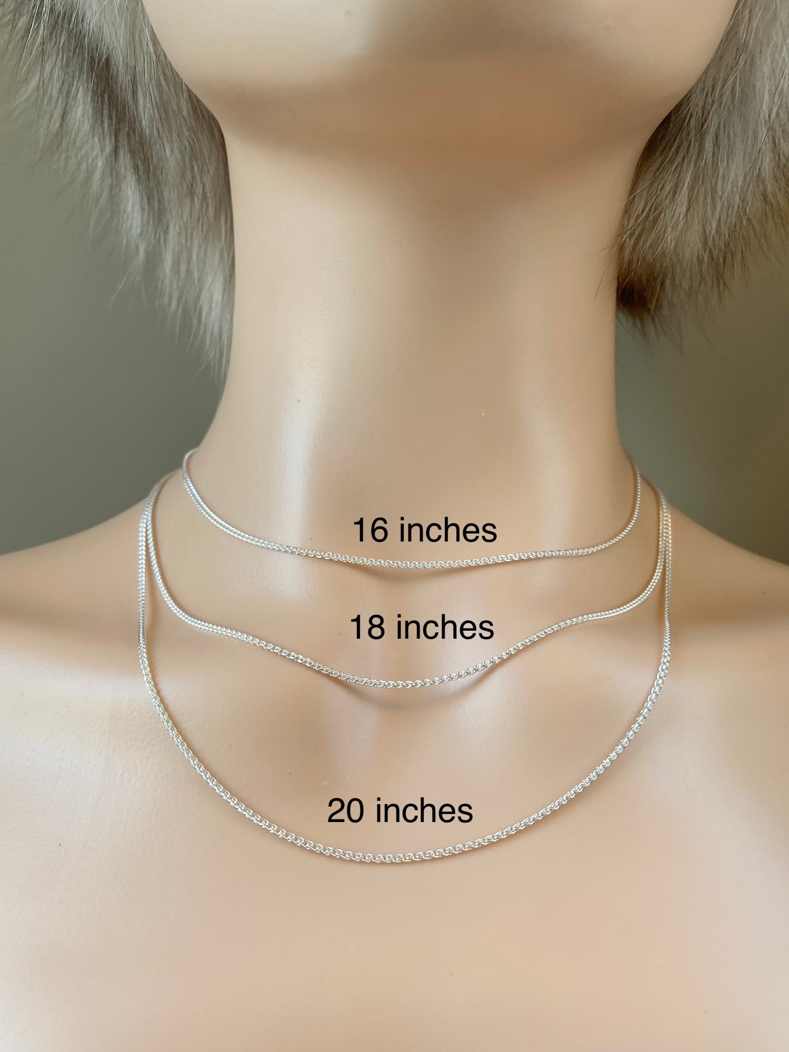 9ct Gold Adjustable Spiga Chain 22 in White, Yellow and Rose