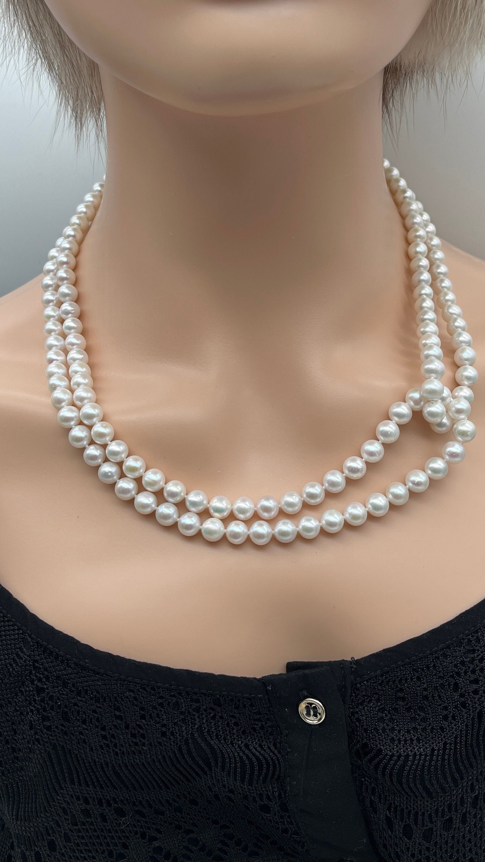 ☆ENGBROX☆ blanc pearl necklace EBNL21070GD Product 0006 - Baroque Pearl Necklace AAA Quality – BrijClo