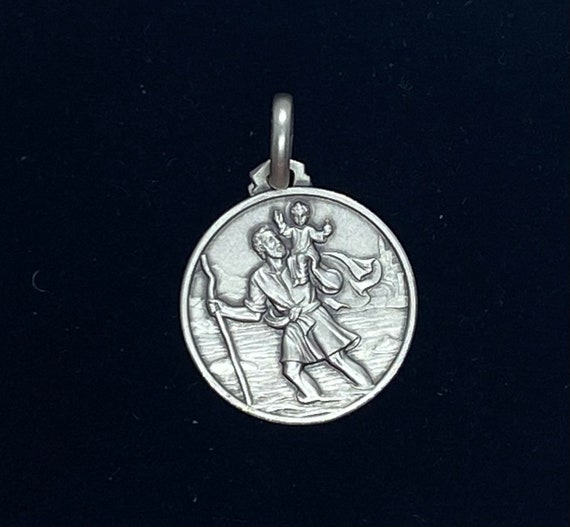 Ciondolo San Cristoforo In Argento 925 Con Catena 46 Cm – Alexander Castle – 16x30 Mm – Regalo Per Viaggiatori