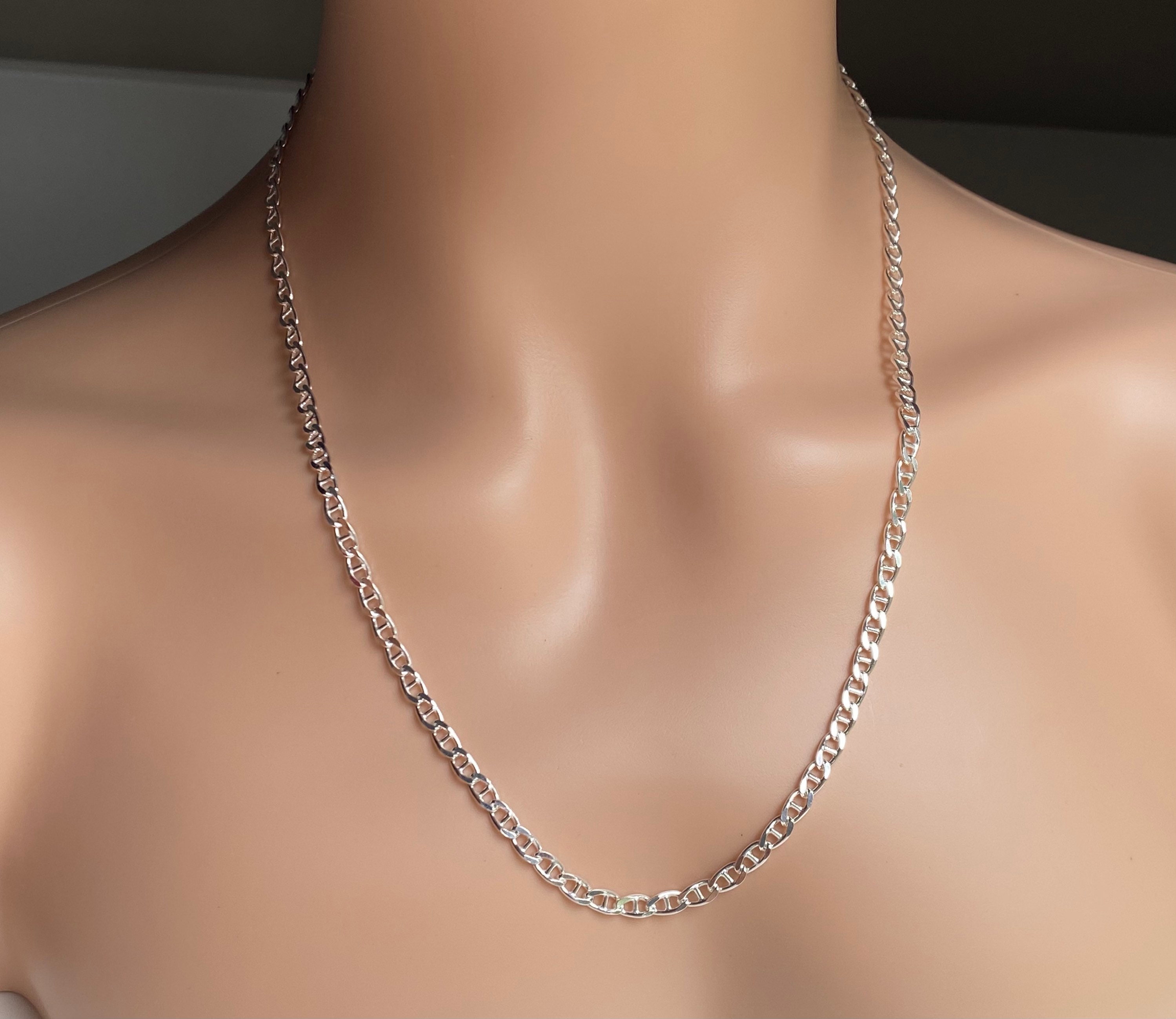 Anchor Chain for Men, 3.9mm, 925 Sterling Silver Chain