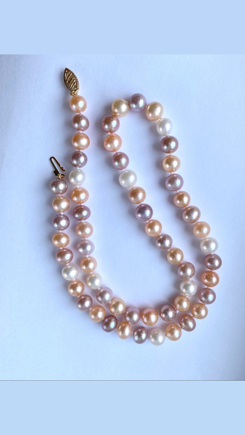 Collana Goccia Con Perla Donna – Placcato Oro 14k, Ciondolo Semplice Ed Elegante – Gioiello Alla Moda, Idea Regalo Per Amiche, Compleanno, Natale