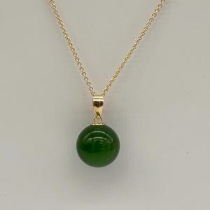 Pendentif en Jade vert brut | L'Arbre du Bonheur
