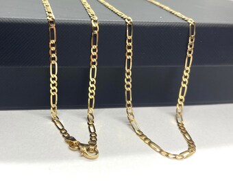 Estate 18 Italian 14K Solid Gold Twisted Serpentine Necklace