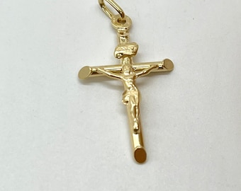  (3 7/18) Cruz de primera comunión para niños de pie, cruz de  oro blanco de 7 pulgadas, cruz chapada en oro perlado con estaño genuino,  figura de comunión de niño en