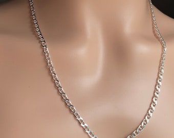 Pesante Cordolo Solido Cubano Catena Di - Foto 4