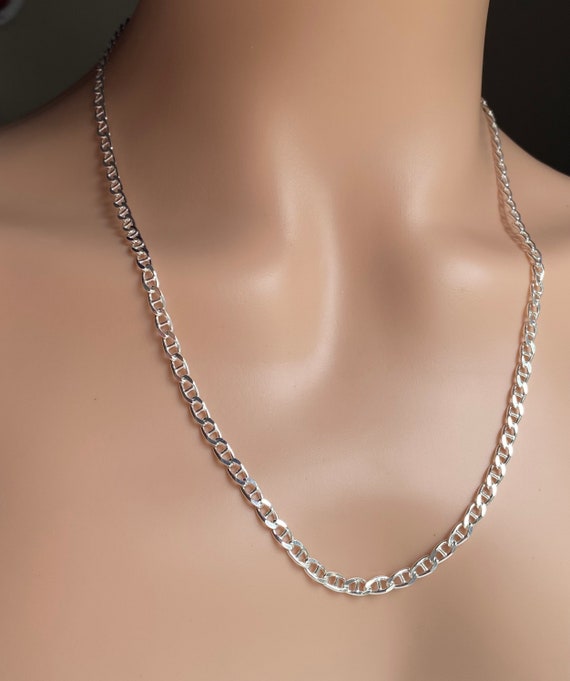 アクセサリー vintage anchor chain silver necklace 925 Sterling Silver Anchor Chain, Silver Anchor Necklace