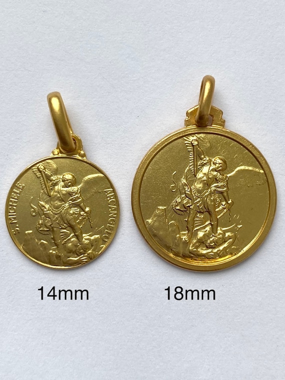 Gold st michael pendant police deals
