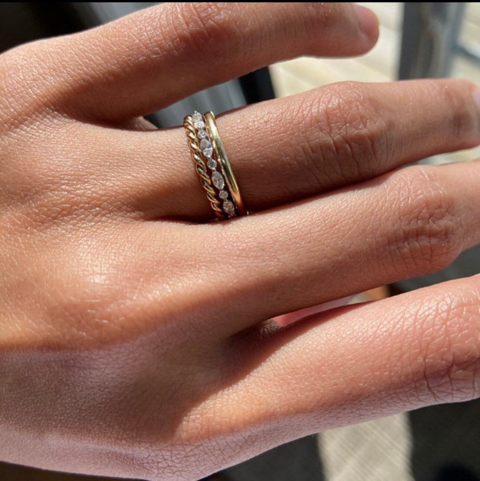 Solid Gold Ring 10K Solid Gold Round Wedding Band 1.6MM Etsy