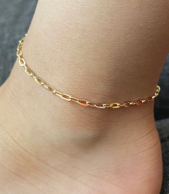 Ankle bracelets 10k gold sale