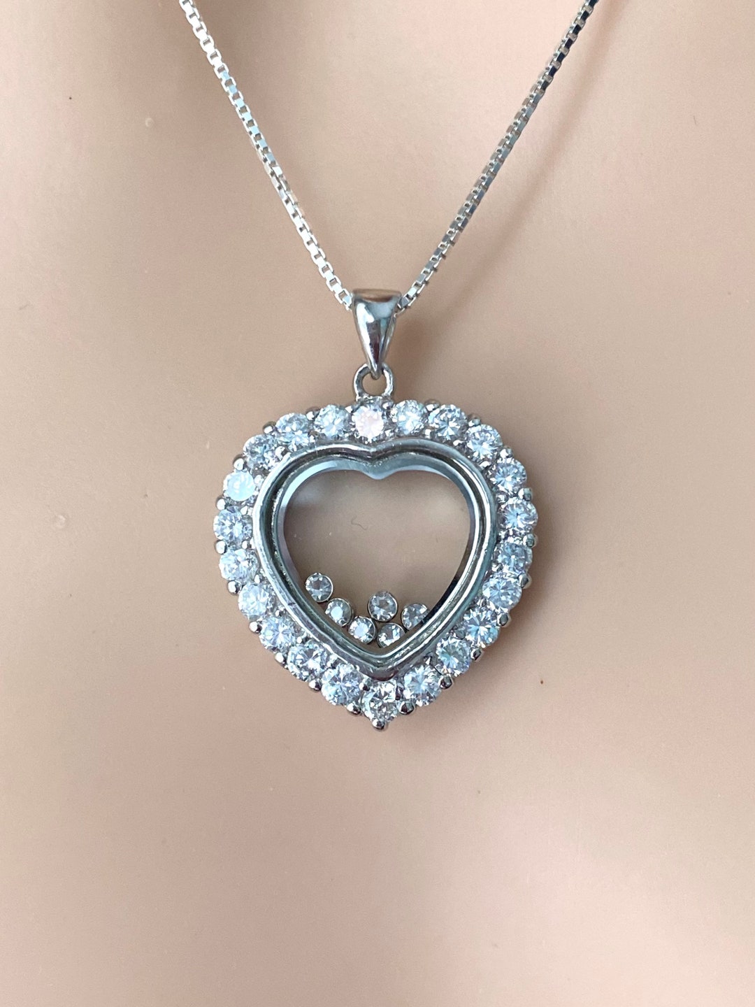 ネックレス・ペンダント TATIANA (Silver 925) Heart combination chain necklace NZ2095 TATIANA] 韓国☆SILVER925☆Heart Combination Chain Necklace