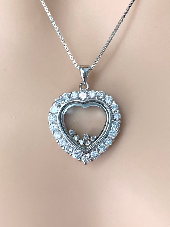 ★TATIANA★ Silver 925 Lovely Heart Cubic Silver Necklace NZ MUSINSA | TATIANA (SILVER925) Twinkling Cubic Heart Necklace