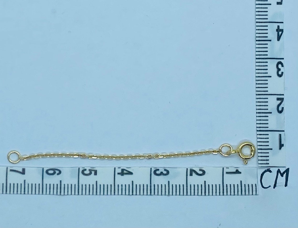 Chain Extender Gold 10K Solid Gold Necklace Extender Etsy
