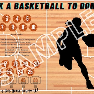 Pick a Basketball Fundraiser!