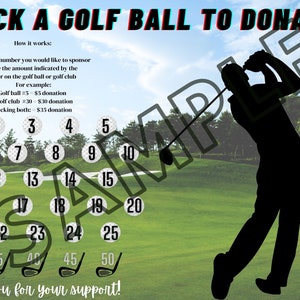 Pick a Golf Ball Fundraiser!