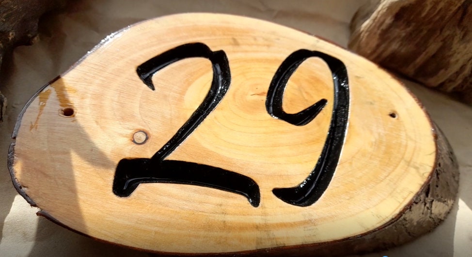Hillsigns 1 to 2 Digit Wooden Handmade House Numbers Signs Etsy UK