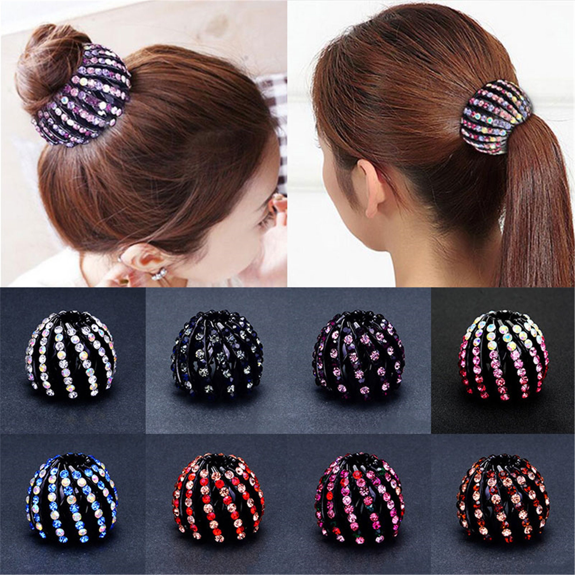 UK Women's Bird Nest Expanding Crystal Tail Hair Bun Holder Clips Claw Pins Clothes, Shoes & Accessories YA9479707 UK Women's Bird Nest Expanding Crystal Tail Hair Bun Holder Clips Claw Pins Clothes, Shoes & Accessories YA9479707