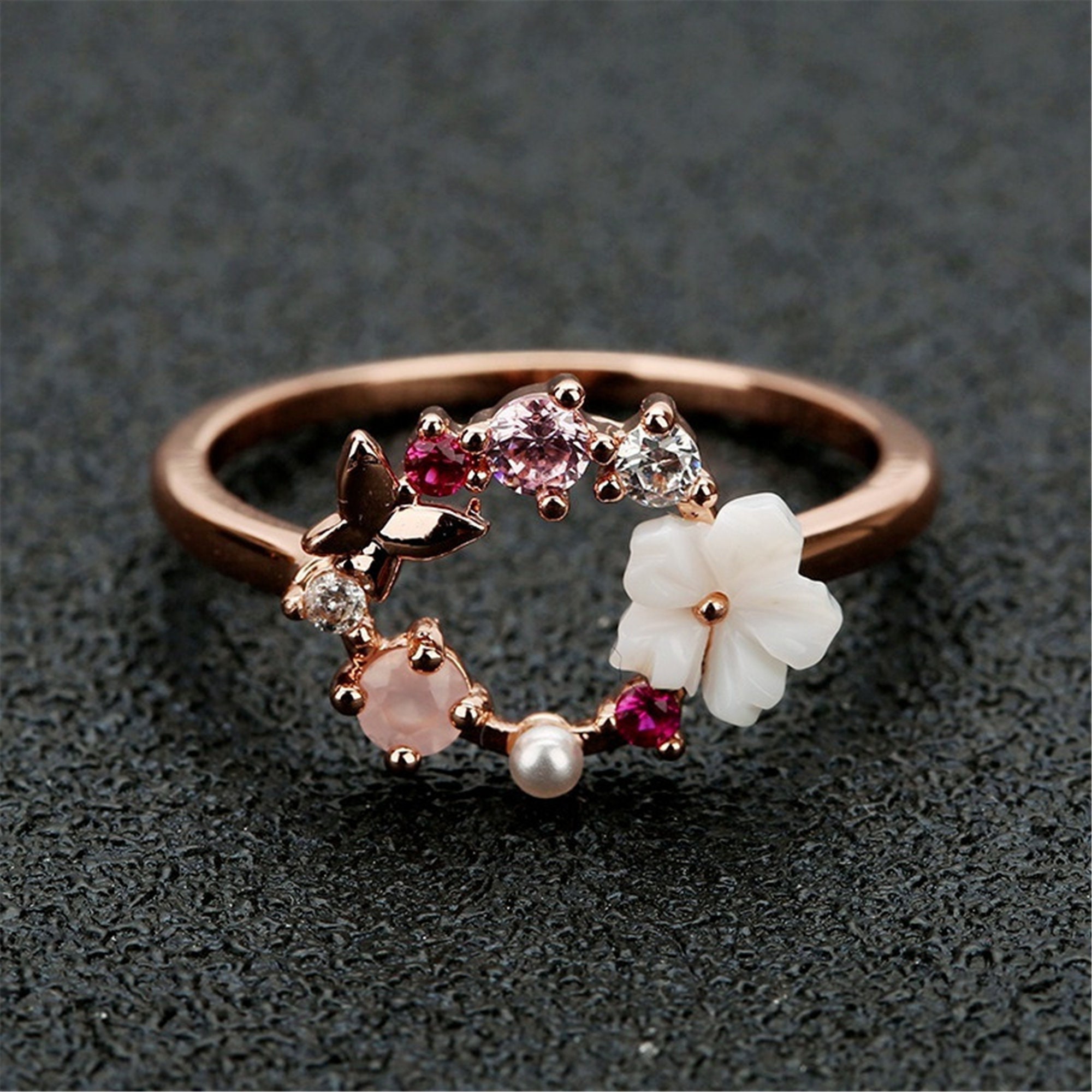 1pcs Classic Fashion Women Jewelry Hollow Butterfly Finger Ring Opening Ring 1pcs Classic Fashion Women Jewelry Hollow Butterfly Finger Ring Opening Ring