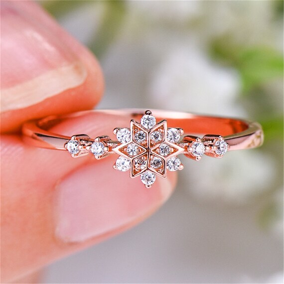 Deluxe Anillo De Flores Femeninas Con Anillo De Oro Rosa De Deluxe Anillo De Flores Femeninas Con Anillo De Oro Rosa De