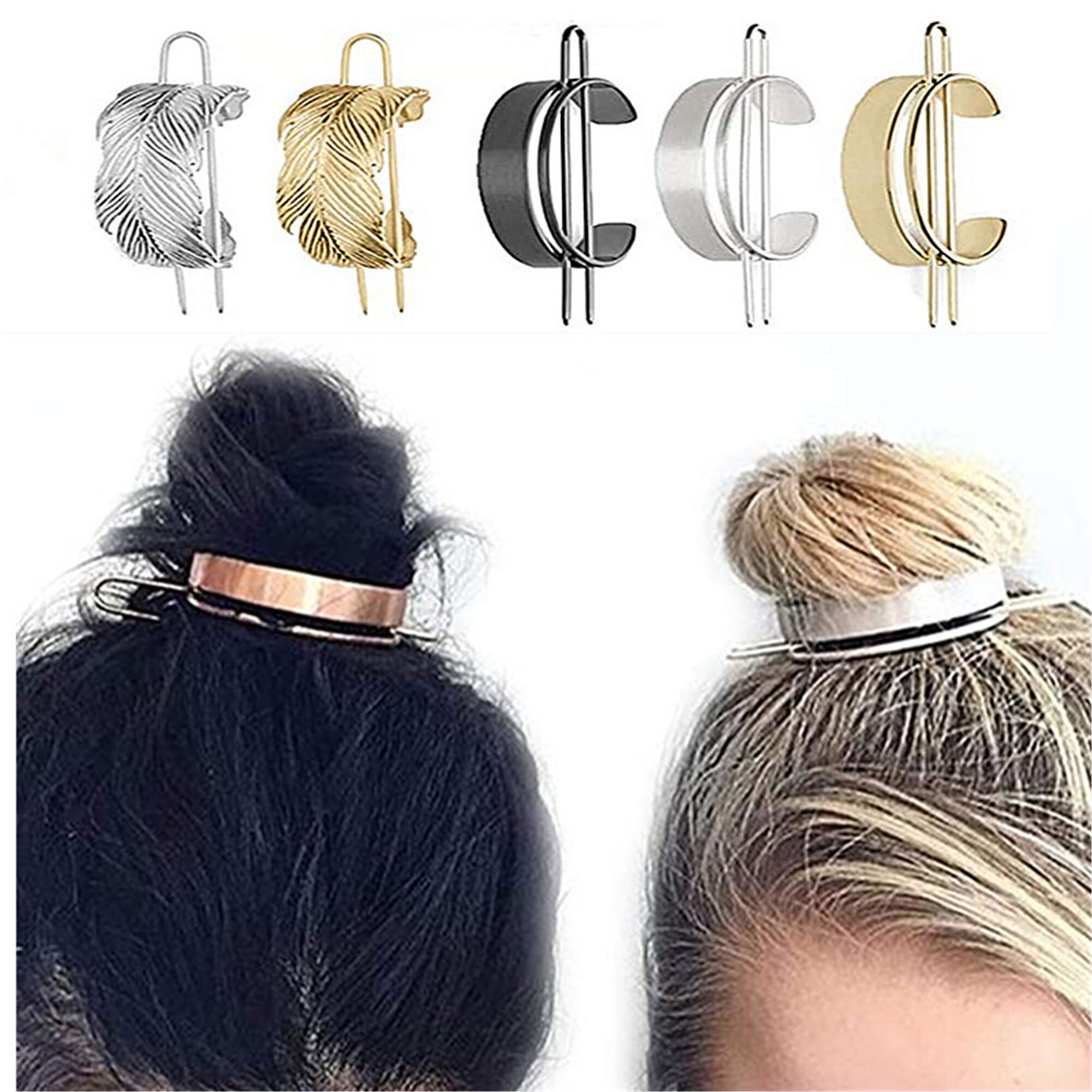 Mode Damen Haar Stäbchen Haarstab Haarschmuck Pin mit Ketten Anhänger Mode Damen Haar Stäbchen Haarstab Haarschmuck Pin mit Ketten Anhänger