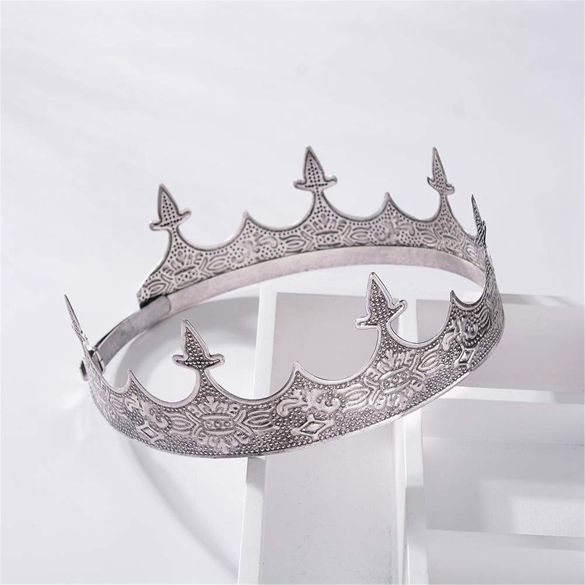 Antique Silver King Crown Mens Crown for Prom Party Etsy