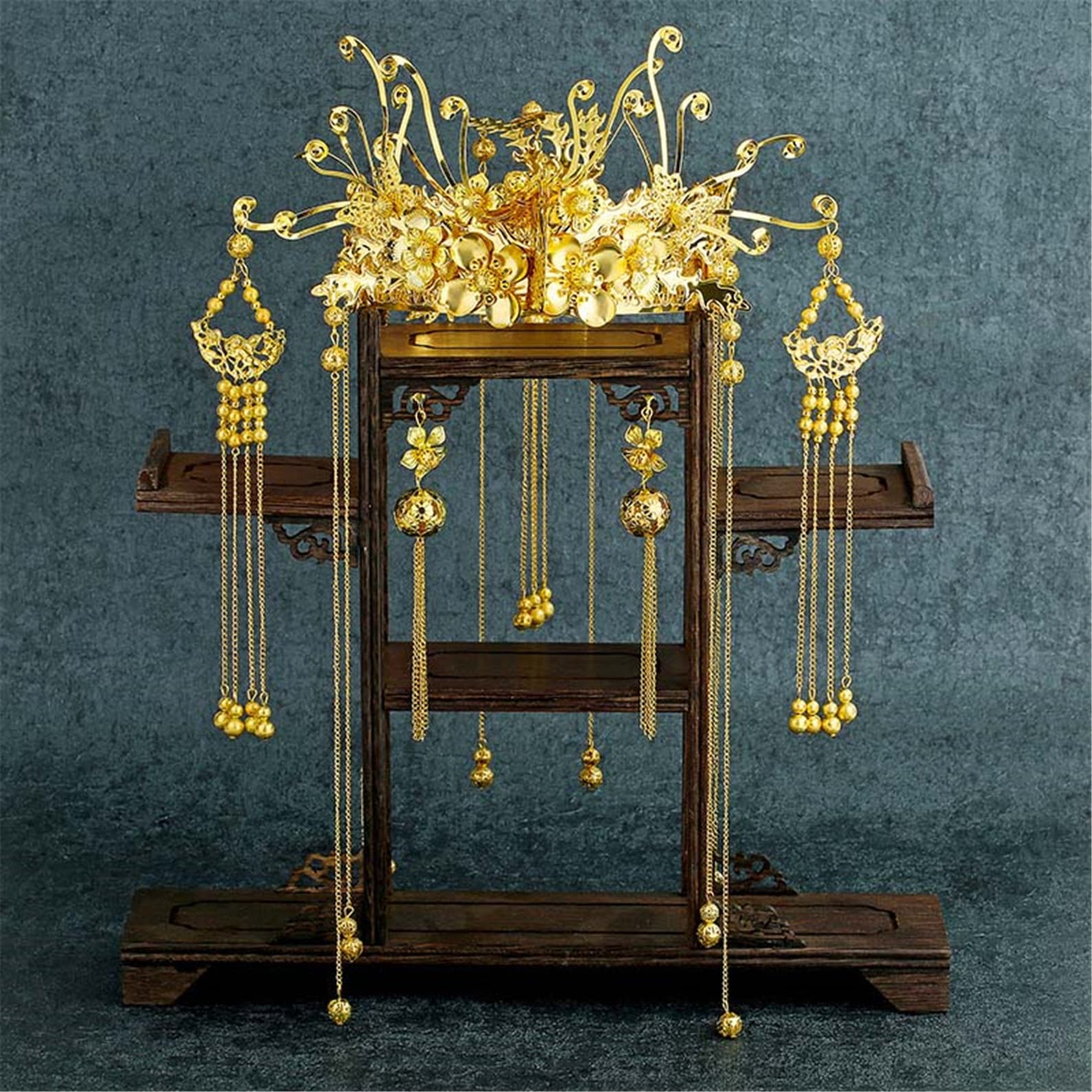 Traditional Ancient Chinese Headwear Jewelry Set Gold Phoenix Etsy