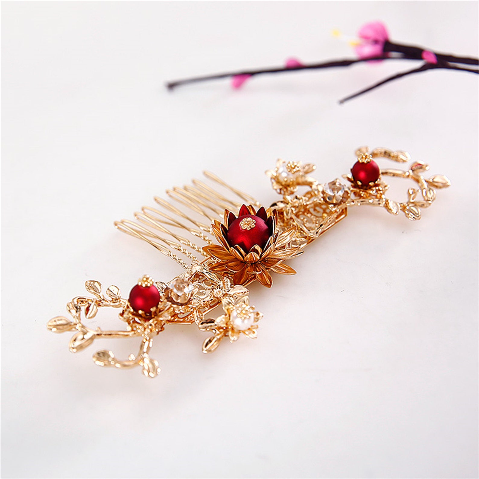 Traditional Chinese Hairpin Gold Hair Combs Wedding Hair - Etsy