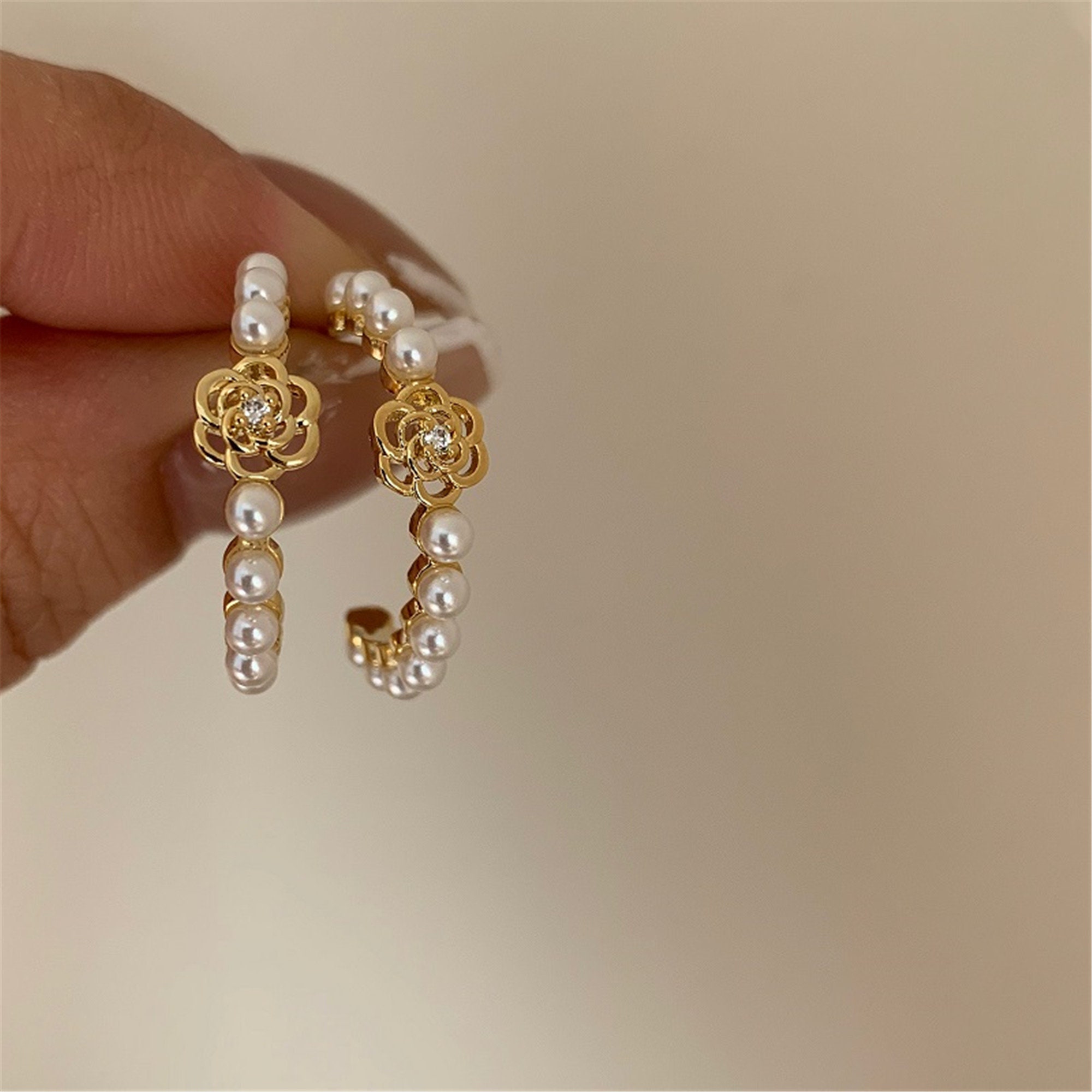 Alloy Hoop Earrings Pretty and Elegant Earrings with a Charm Jewelry Gift Box for Women and Girls 