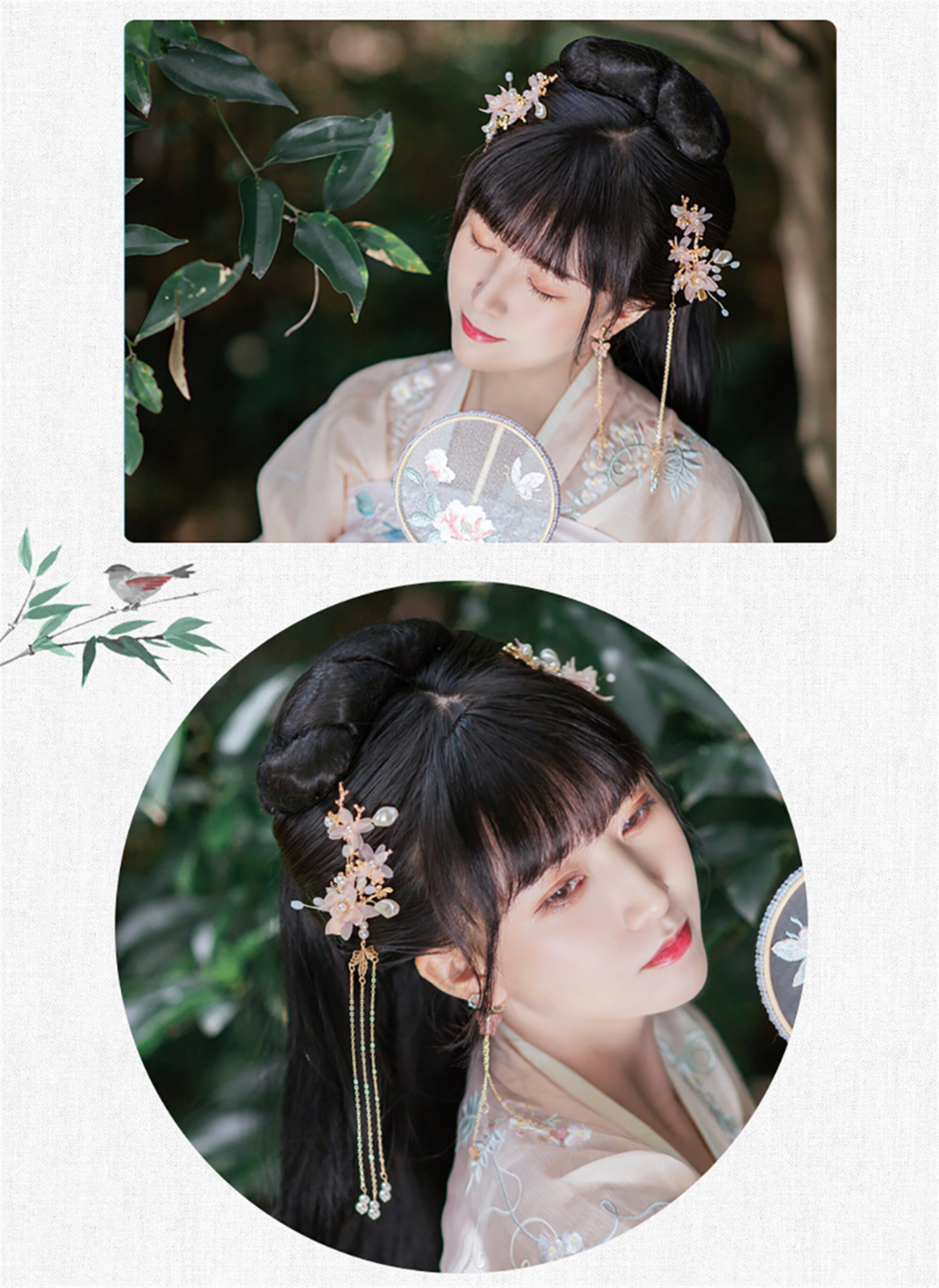 Chinese Hanfu Accessories Ancient Style Tassel Hairpin Alloy Etsy