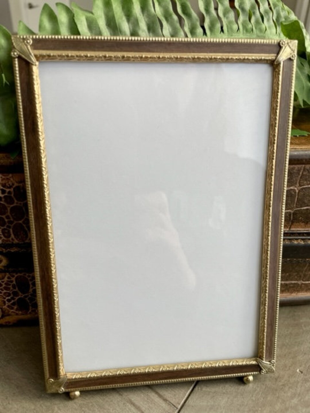 5x7 Vintage Gold Frame MCM Gold Frame 5x7 Vintage Metal Etsy