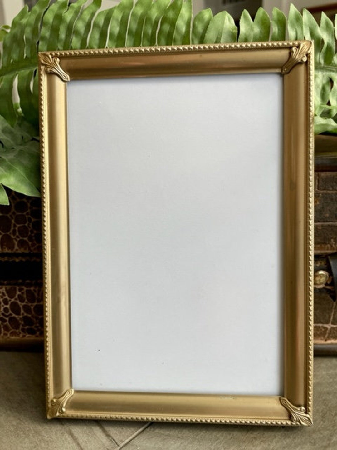 5x7 Vintage Gold Frame MCM Gold Frame 5x7 Vintage Metal Etsy