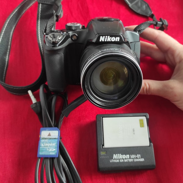 Digital camera Nikon Coolpix P510 Black, working digital camera