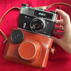 Vintage film camera FED 5V  +lens Industar-61 L/D 2.8/55 , working camera
