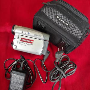 Video camera Sony DCR-HC23E, working video camera, vintage camera