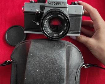 Vintage Flex Camera Revue Flex SD I SLR Film Made in Japan 28 Mm