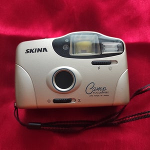 Vintage film camera Skina SK-777. Working film camera. Point and shoot camera.