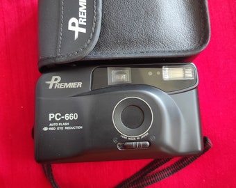 Vintage film camera Premier PC-660, working film camera, point and shoot camera.