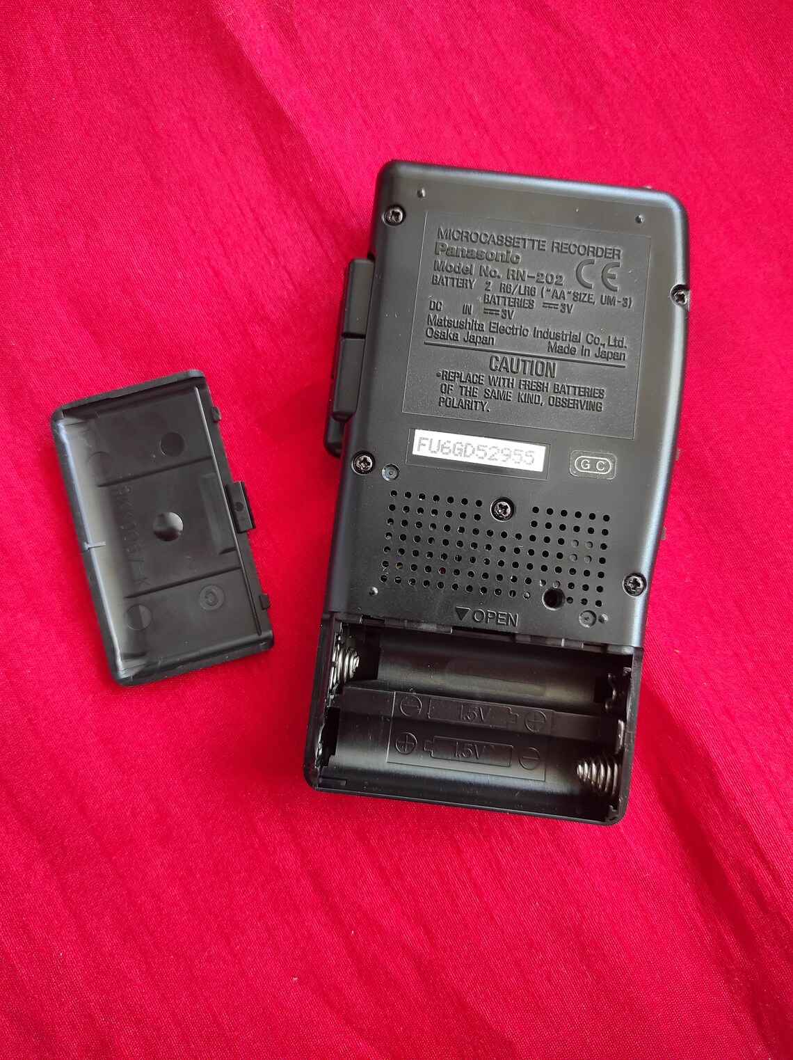 Vintage Recorder Microcassette Panasonic RN202 Working Voice Recorder