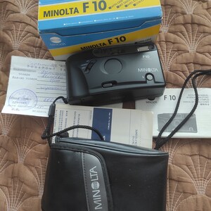 Vintage film camera Minolta F10. Working film camera.