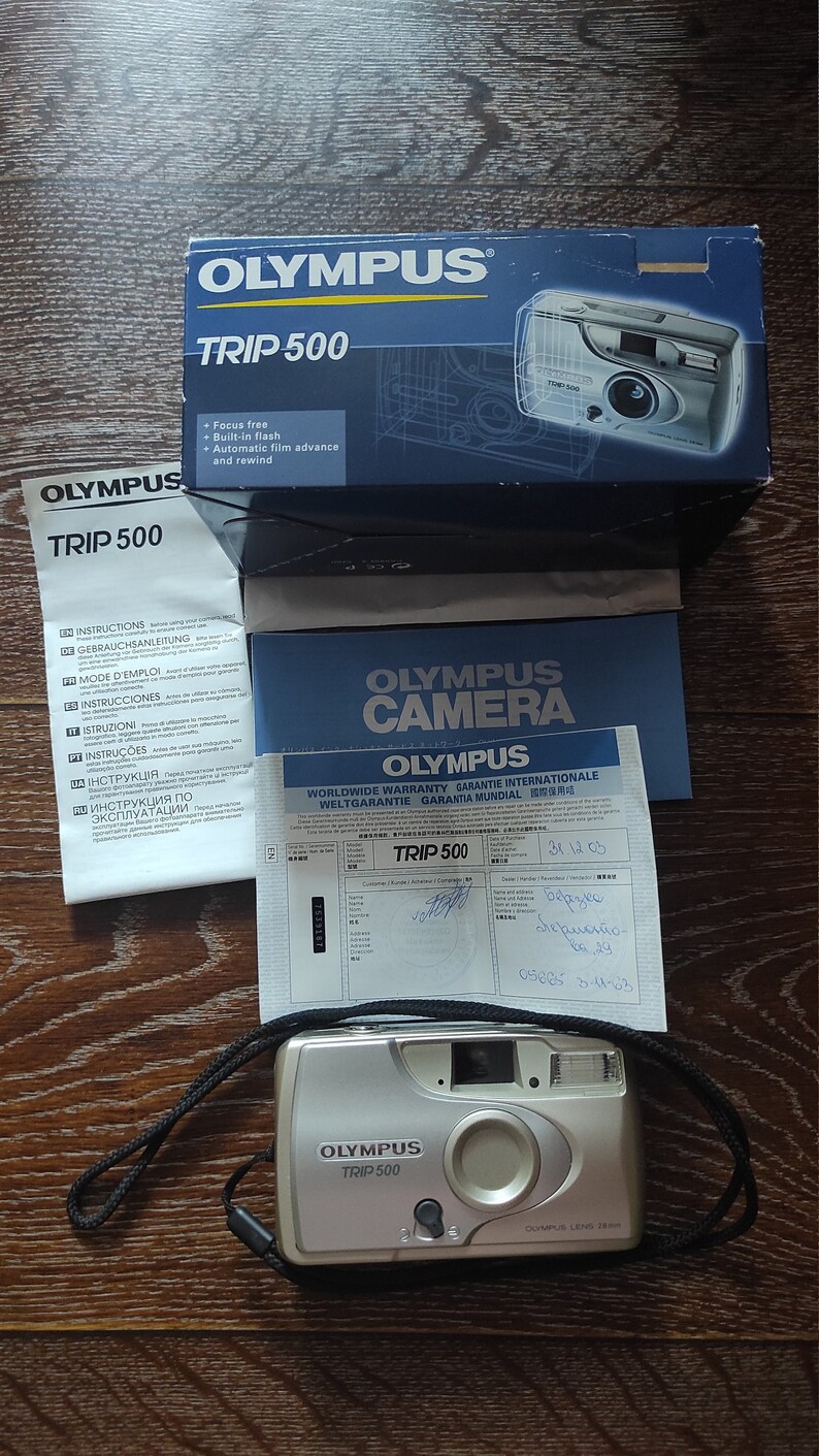 Olympus Trip 500 Vintage Camera Olympus Film Camera Pointing Etsy