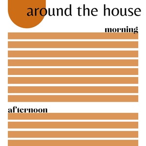 Around the House Printable Daily Task Sheet